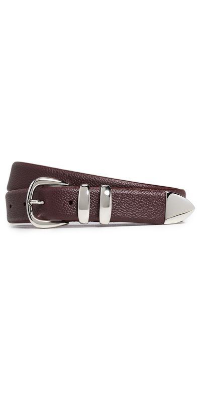 Anderson's Anderson's Narrow Soft Grained Calf Leather Belt Oxblood