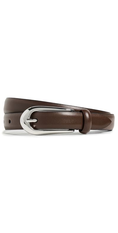Anderson's Anderson's Skinny French Calf Leather Belt Brown