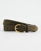 Anderson's Anderson's Slim Nubuck Leather Belt Green - 2