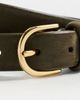 Anderson's Anderson's Slim Nubuck Leather Belt Green - 5