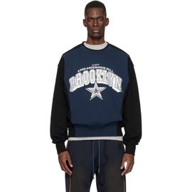 Andersson Bell Andersson Bell Black & Navy Arch Logo Layered Sweatshirt