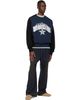 Andersson Bell Andersson Bell Black & Navy Arch Logo Layered Sweatshirt - 4