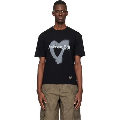 Andersson Bell Andersson Bell Black Essential Heart T-shirt
