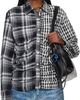 Andersson Bell Andersson Bell Black Shirred Check Shirt - 1