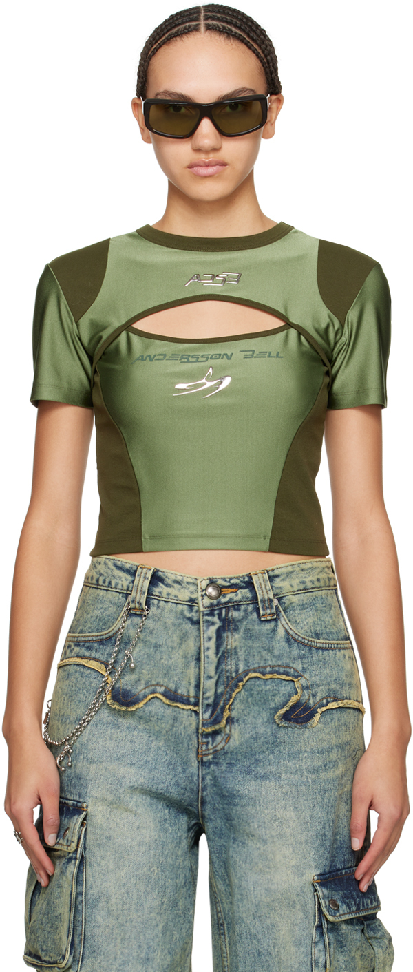 Andersson Bell - Green Essential Cutout Racing T-Shirt