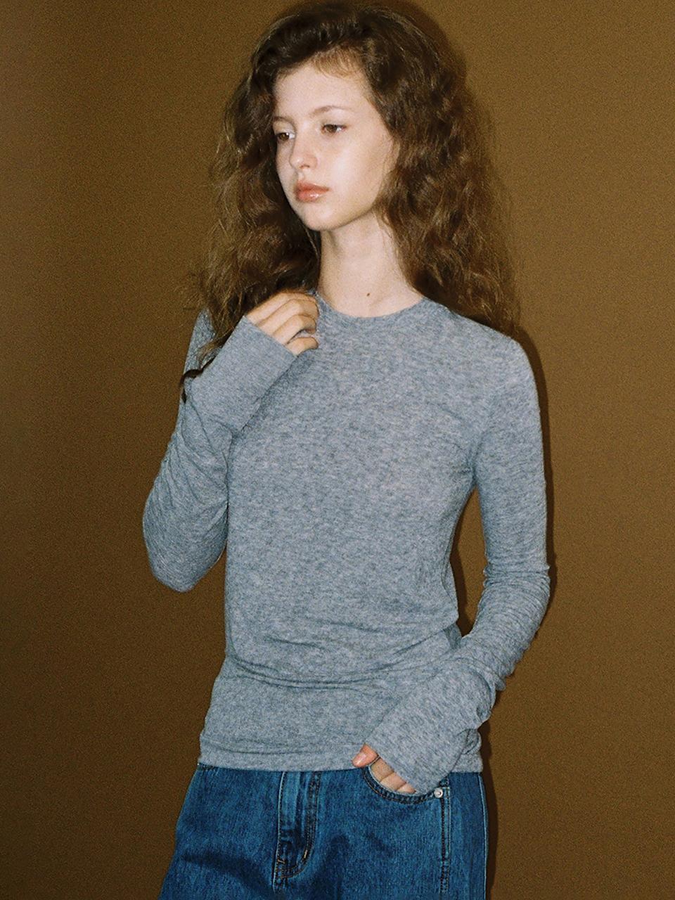 ANDNEEDS Comfy tencel tee (gray)