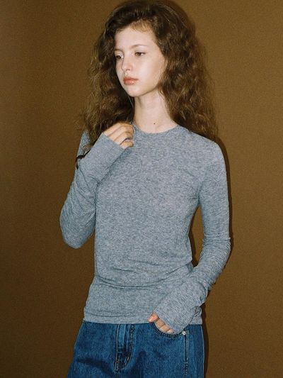 ANDNEEDS Comfy tencel tee (gray)