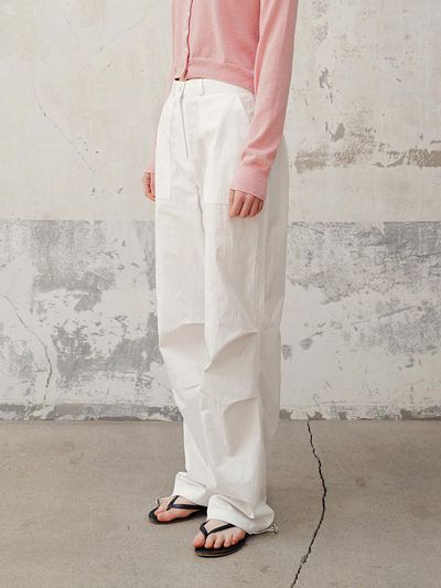 ANDNEEDS Easy nylon pants (white)