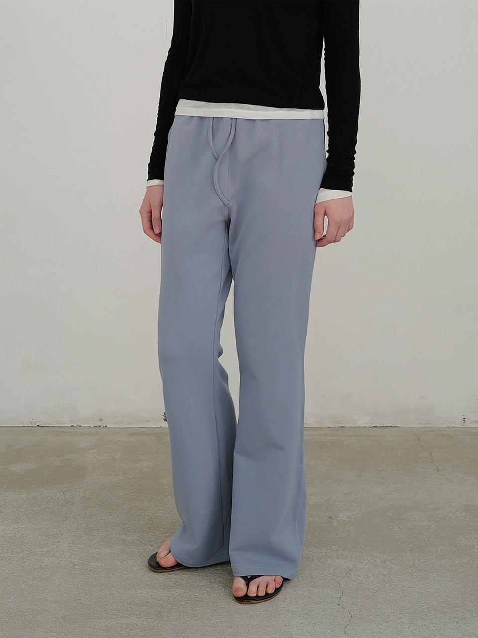 ANDNEEDS Essential slim span pants (blue)