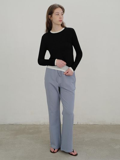 ANDNEEDS Essential tencel tee (black)