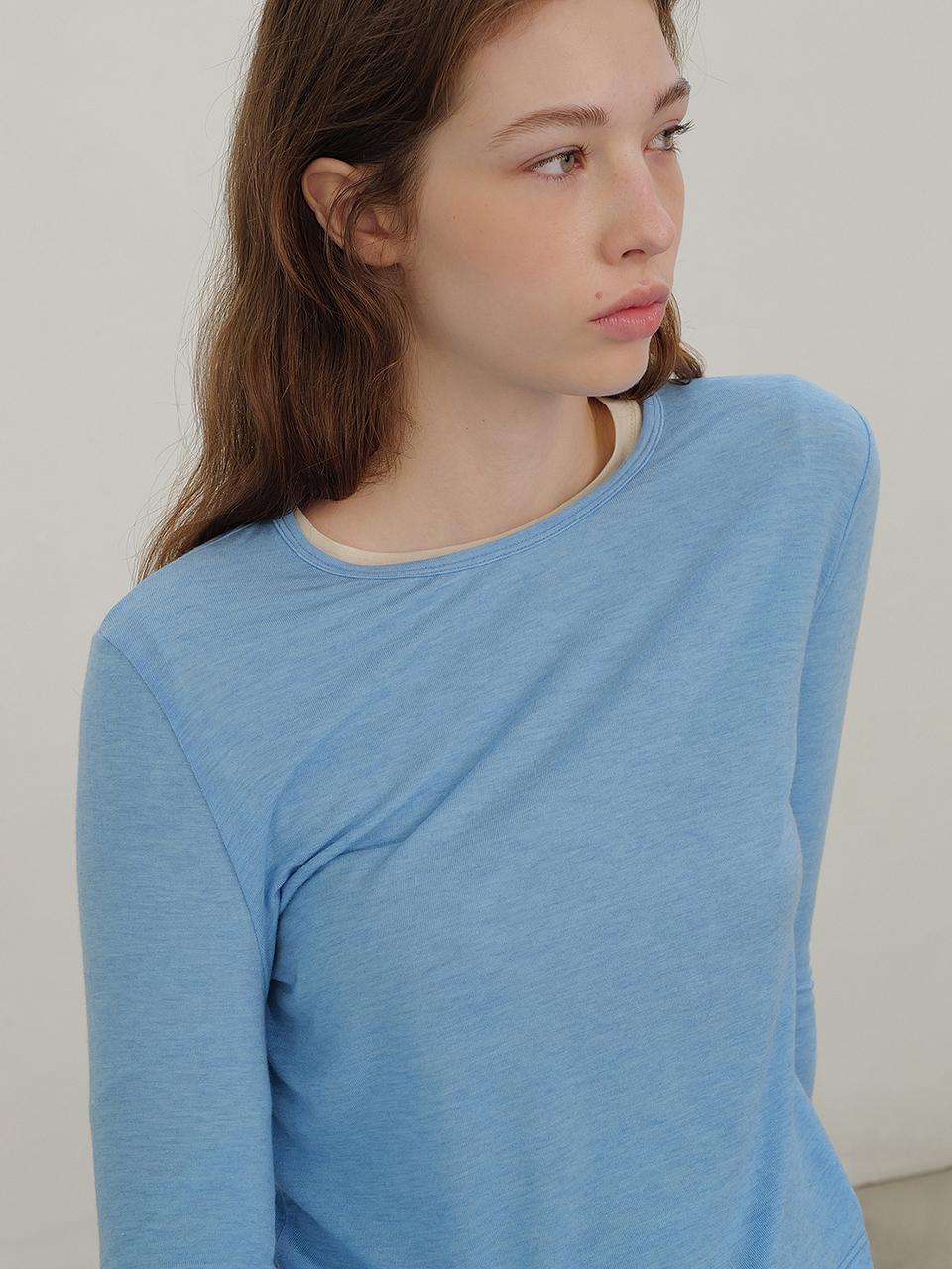 ANDNEEDS Essential tencel tee (blue)