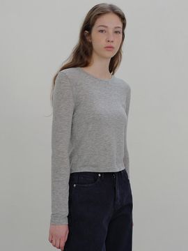 ANDNEEDS Essential tencel tee (gray)