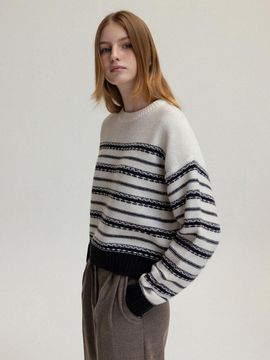 ANDNEEDS Line wool knit