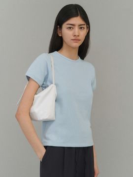ANDNEEDS Noah Waffle T-Shirt_Sky Blue