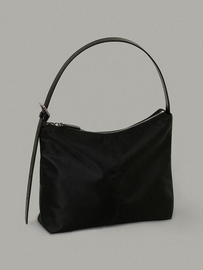 ANDNEEDS Nylon Shoulder Bag _ Black