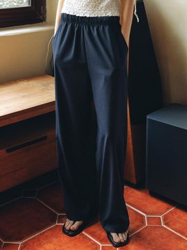 ANDNEEDS Polki Stripe Pants [Navy]