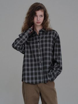 ANDNEEDS Robin plaid shirt (black)