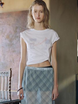 ANDNEEDS Shell Crop Tee (WHITE)