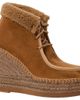 André Assous André Assous Genuine Shearling & Suede Wedge Bootie - 1