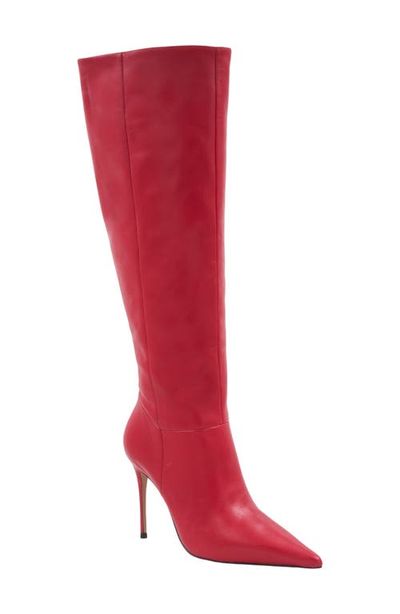 André Assous André Assous x Bre Tiesi Imani Leather Pointed Toe Knee High Boot