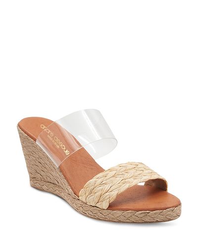 Andre Assous Andre Assous Women's Anfisa Raffia Wedge Sandals