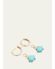 Andrea Fohrman Mini Cosmo Hoop Earrings in Turquoise - 4