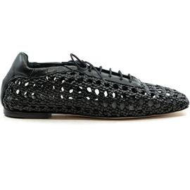 Andrea Gomez Andrea Gomez Antonia Woven Leather Flat