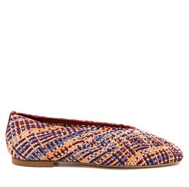 Andrea Gomez Andrea Gomez Dalia Woven Multi Fabric Ballerina Flat