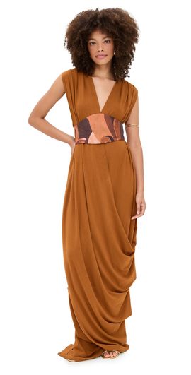 white christmas dresses Andrea Iyamah Adi Knit Kaftan main image 0