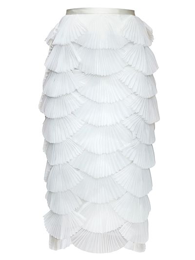 Andrea Iyamah Women's Ari Scalloped Midi-Skirt