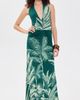 Andres Otalora Andres Otalora Amara Pura Maxi Dress Maxi Dark Teal Jungle - 2