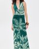 Andres Otalora Andres Otalora Amara Pura Maxi Dress Maxi Dark Teal Jungle - 5