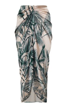 Andres Otalora Andres Otalora Cairo Pleated Midi Skirt
