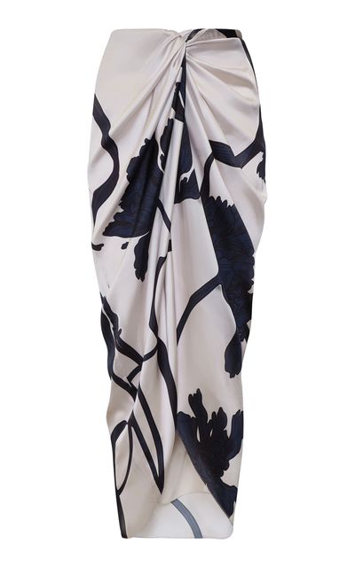 Andres Otalora Andres Otalora Cairo Printed Pareo Midi Skirt
