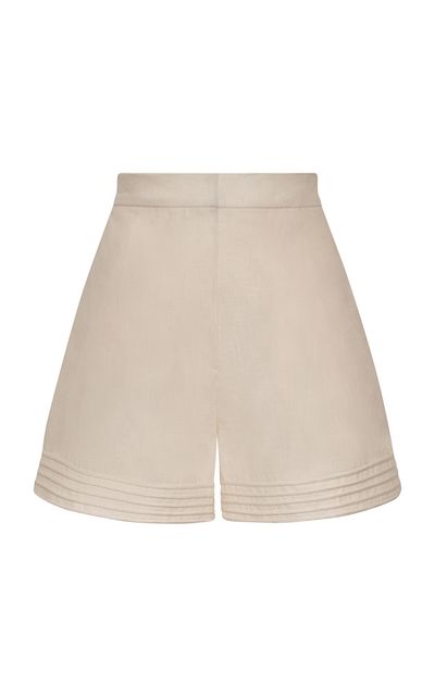 Andres Otalora Andres Otalora Irunuu Embroidered Linen Shorts