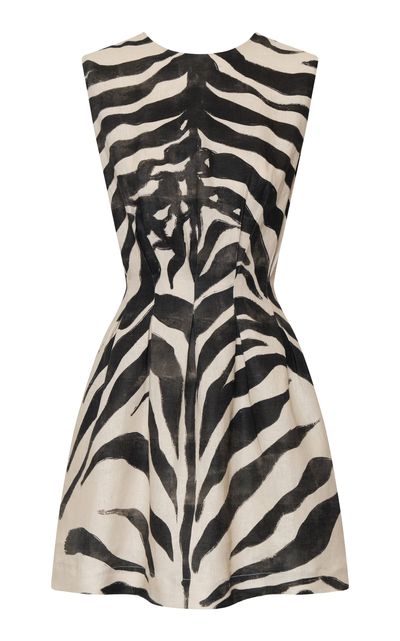 Andres Otalora Andres Otalora Karibu Printed Linen Mini Dress