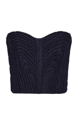 Andres Otalora Andres Otalora Ligera Embroidered Bustier Top