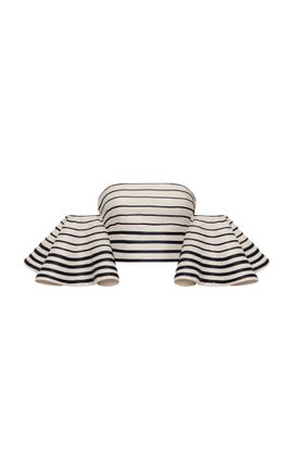 Andres Otalora Andres Otalora Mano Artesana Embroidered Linen Top
