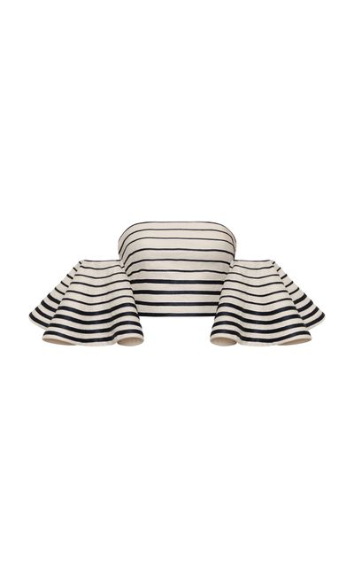 Andres Otalora Andres Otalora Mano Artesana Embroidered Linen Top