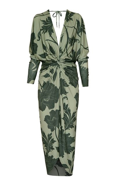 Andres Otalora Andres Otalora Nuestro Presente Floral Jersey Maxi Dress Print M
