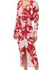 Andres Otalora Andres Otalora Nuestro Presente Midi Dress Scarlet Florals - 1