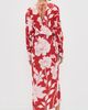 Andres Otalora Andres Otalora Nuestro Presente Midi Dress Scarlet Florals - 3