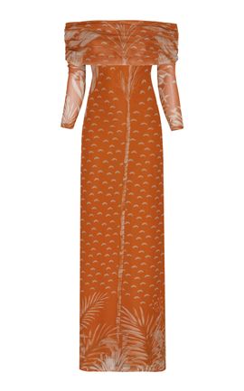 Andres Otalora Andres Otalora Trece OfftheShoulder Maxi Dress