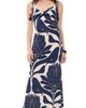 Andres Otalora Andres Otalora Una Esencia Maxi Dress Navy Floral Mosaique - 1