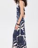 Andres Otalora Andres Otalora Una Esencia Maxi Dress Navy Floral Mosaique - 4
