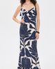 Andres Otalora Andres Otalora Una Esencia Maxi Dress Navy Floral Mosaique - 5