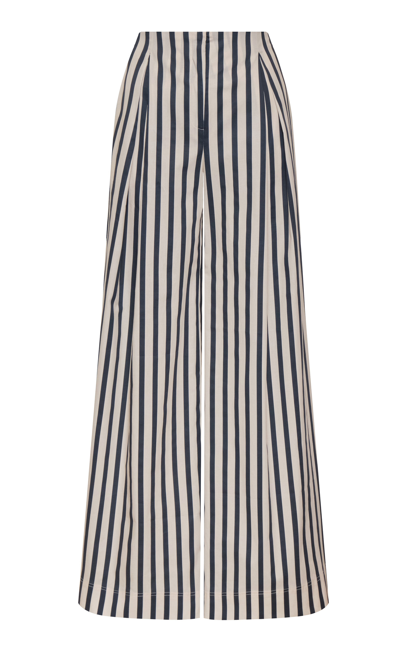 Andres Otalora Andres Otalora Unna Striped Cotton Poplin Pants