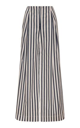 Andres Otalora Andres Otalora Unna Striped Cotton Poplin Pants