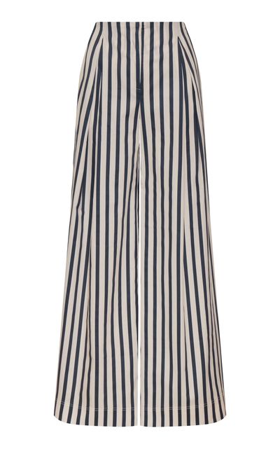 Andres Otalora Andres Otalora Unna Striped Cotton Poplin Pants