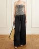 ANDRES OTALORA Nyota Alma embroidered linen-blend bustier top - 2